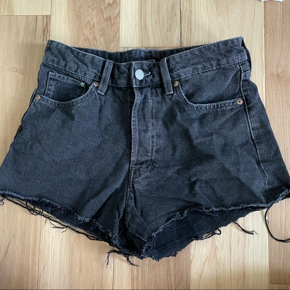 H&M Vintage Denim Shorts High Waisted - Picture 2 of 4